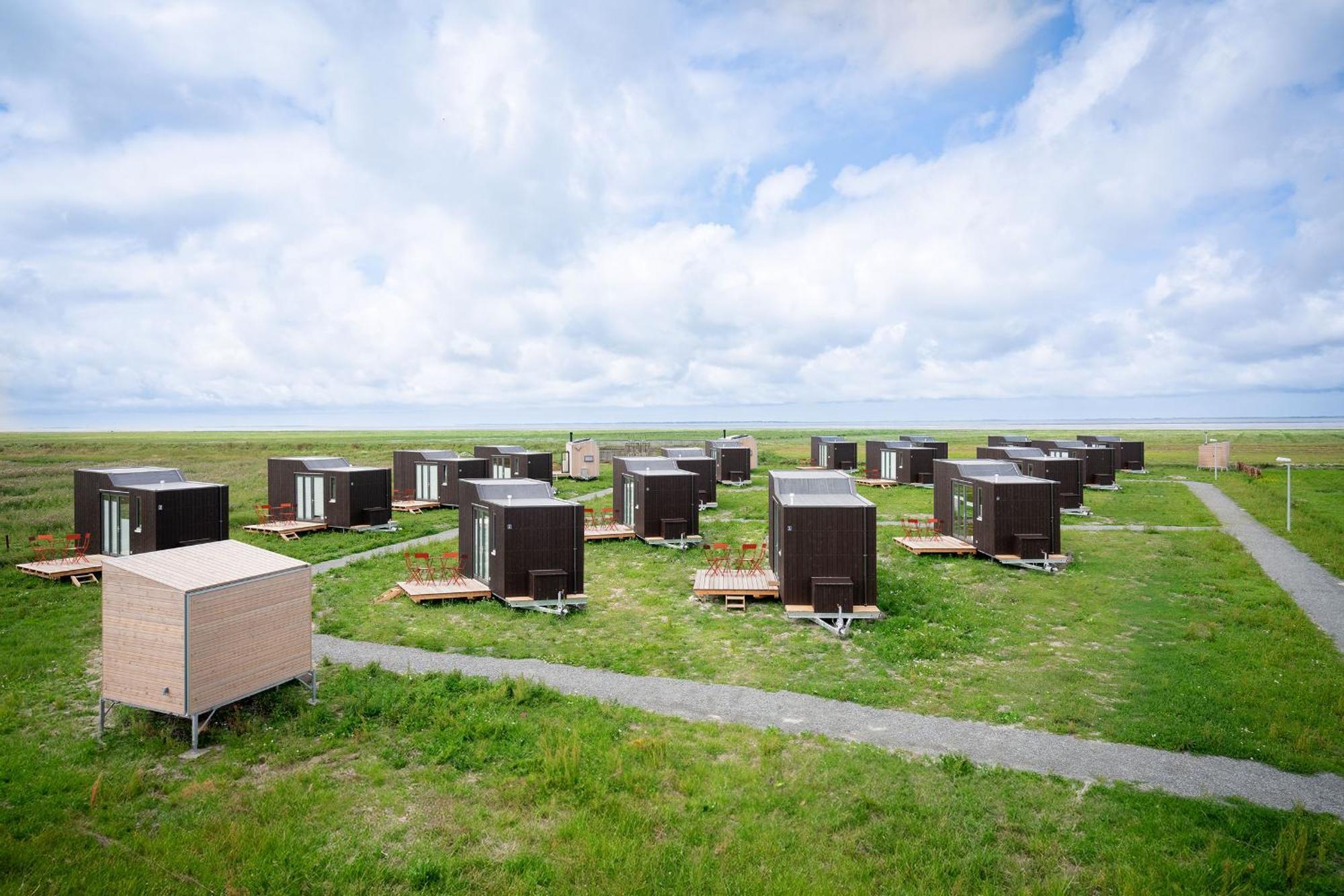 Tiny House Pioneer 18 Zur Meerseite - Green Tiny Village Harlesiel カロリーネンジール エクステリア 写真